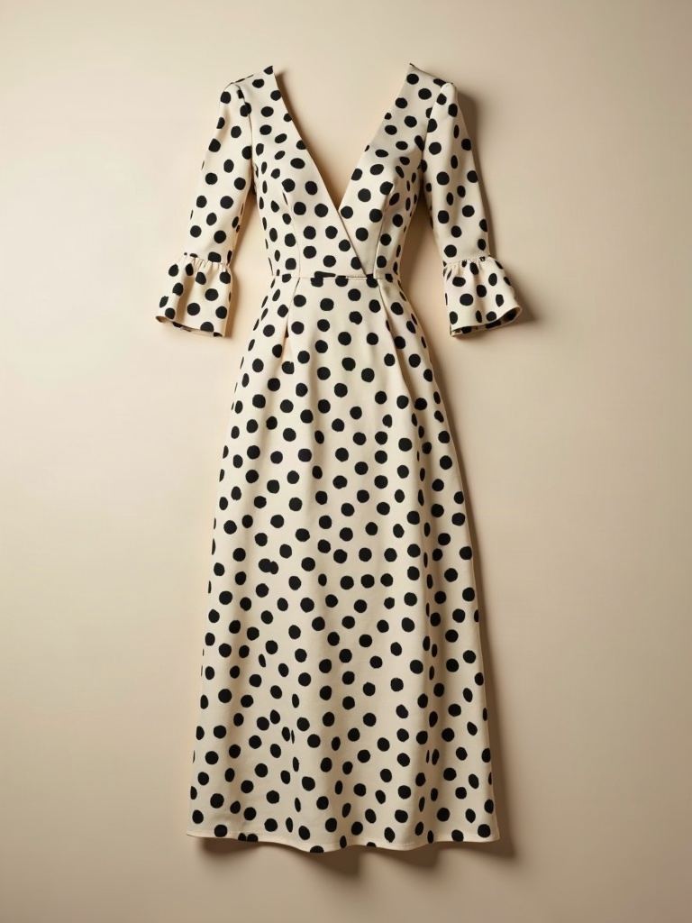 Grand Polka — Polka-dot evening dress