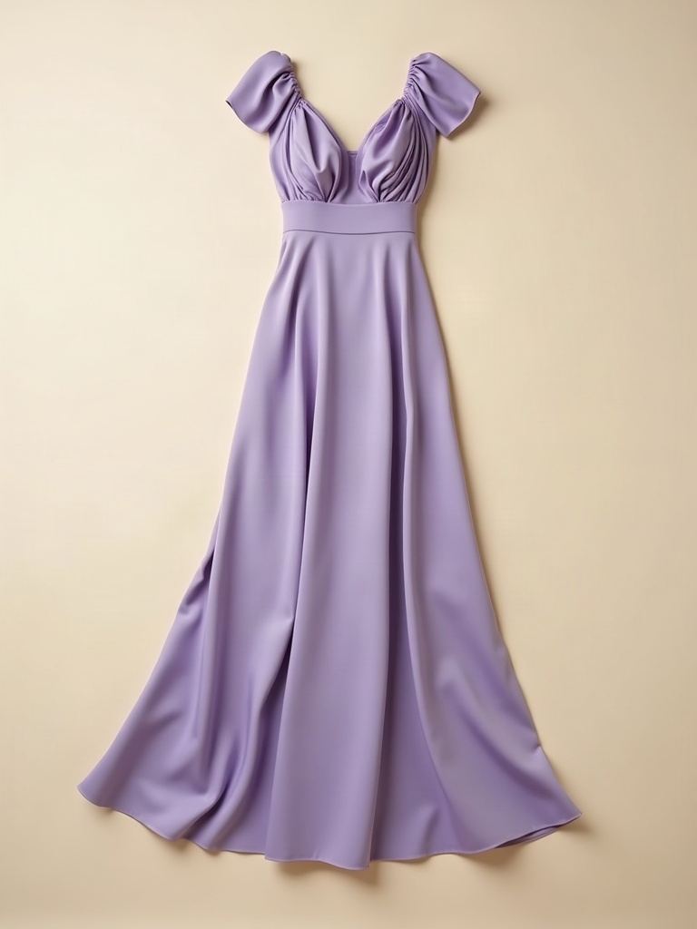 Lilac — Full-length evening gown